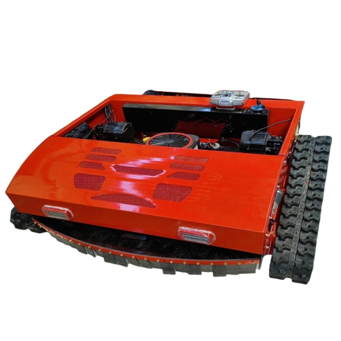 Chinese-made Remote-operated Robotic Slope Mowers designed to maintain steep slopes, rough terrain, and hazardous landscapes.
