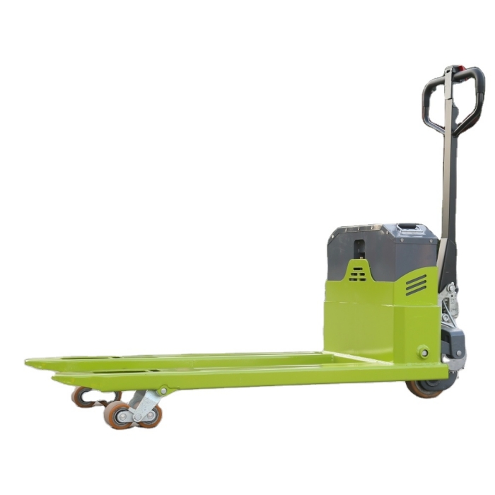Cheap Semi-electric Walk Behind Hand Push Pallet Jack For Sale At Factory Price. 